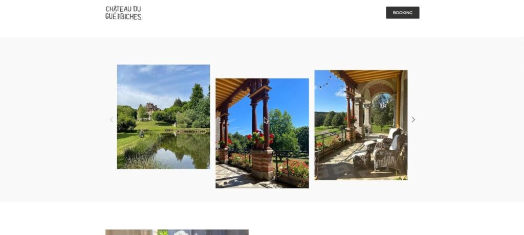 Château du Gué aux Biches: billedkarrusel fra park og veranda