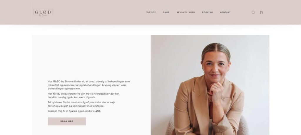 Glød By Simone: Simone præsenterer klinikken